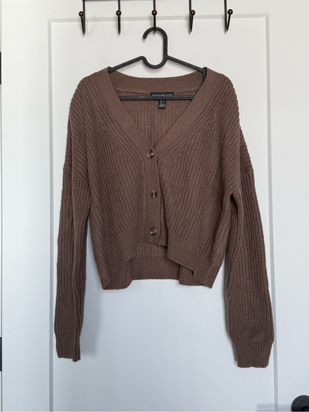 Streetwear Society Brown Button-Up Cardigan